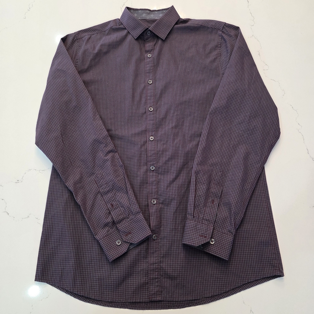 Men's Purple Checkered Shirt